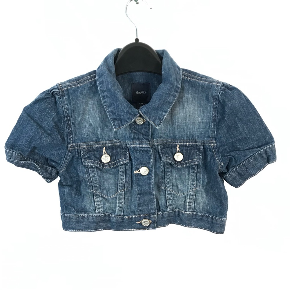 Gap kids denim crop jacket